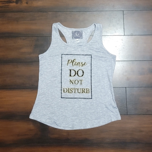 Pj Couture Other - PJ Couture "Please Do Not Disturb" Racerback Pajama Tank Top.